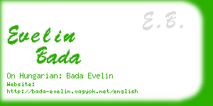 evelin bada business card